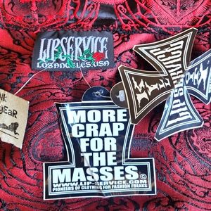 Vatican Vixens bondage skirt LIP SERVICE deadstock vintage rare size LARGE (L)